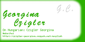 georgina czigler business card